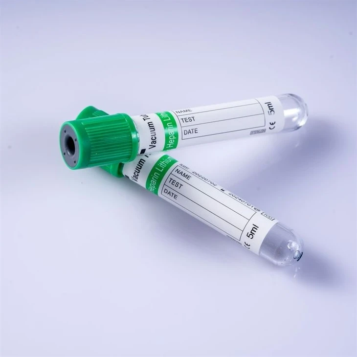 Disposable Heparin Lithium/Sodium Vacuum Blood Collection Tube