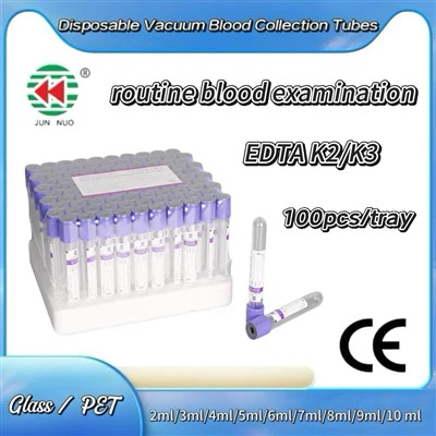 EDTA K2/K3 Tube Vacuum Blood Sample Collection Tube